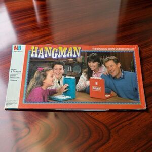 Vintage 1988 Hangman The Original Word Guessing Game  Milton Bradley Complete